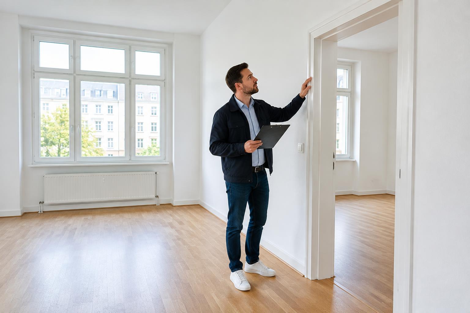 Prüfung einer frisch renovierten Mietwohnung